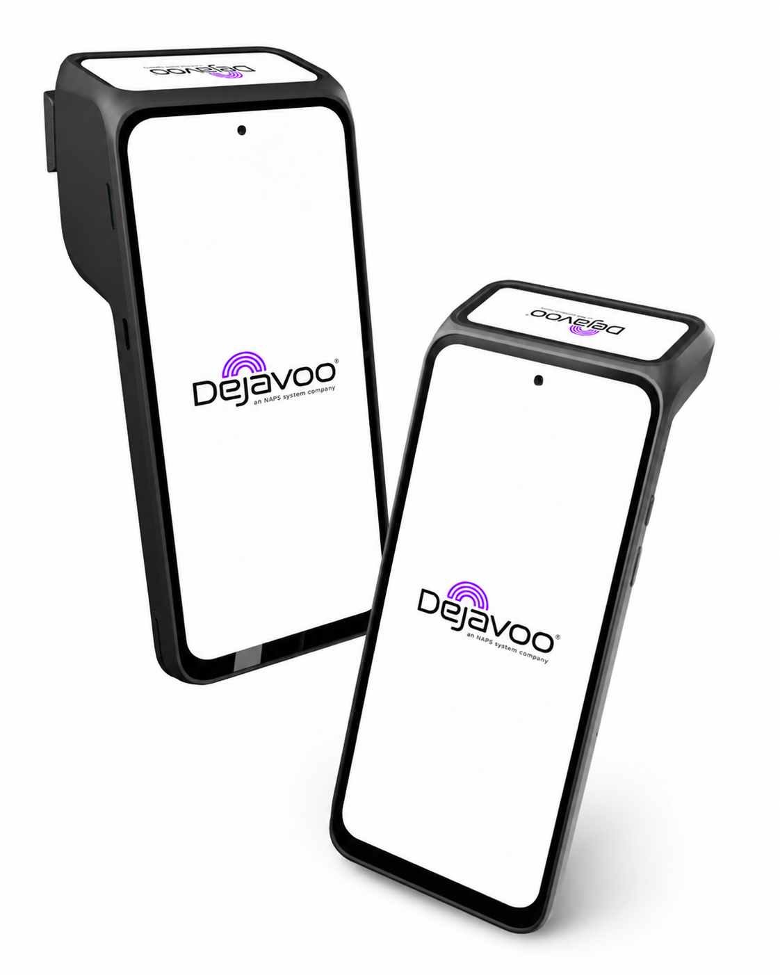Dejavoo P8 dual-screen Android payment terminals — Dejavoo hardware offered by JustPayments