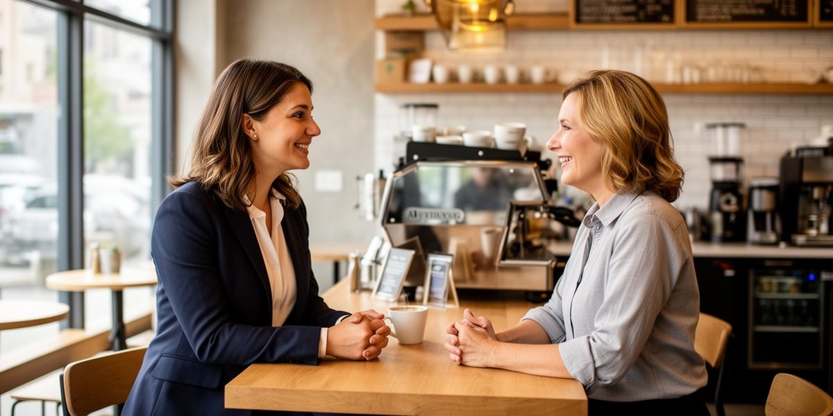 JustPayments consultant meeting with a business owner