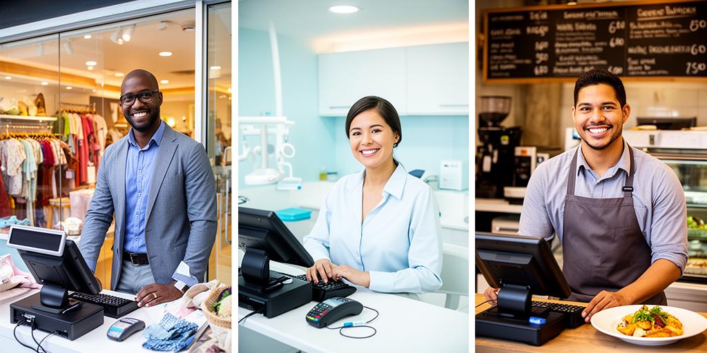 Small business owners across retail, dental, and restaurant industries