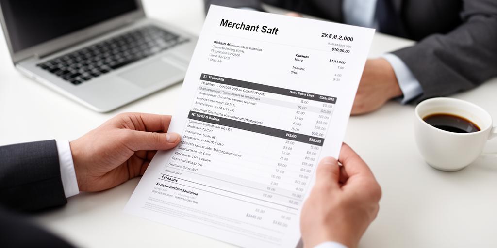 Reviewing a merchant processing statement