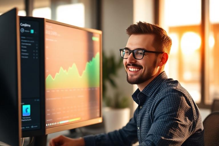 Recurring revenue dashboard with growth charts